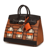 Hermes "Day" Faubourg Birkin Sellier 20 Ebene Matte Alligator Palladium Hardware - Thumbnail View 5