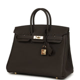 Hermes Birkin 25 Bai-Brun Togo Permabrass Hardware - Thumbnail View 5