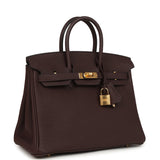 Hermes Birkin 25 Rouge Sellier Togo Gold Hardware - Thumbnail View 2