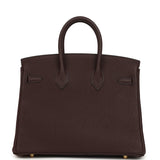 Hermes Birkin 25 Rouge Sellier Togo Gold Hardware - Thumbnail View 4