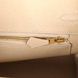 Hermes Birkin 25 Craie Togo Rose Gold Hardware - Thumbnail View 9