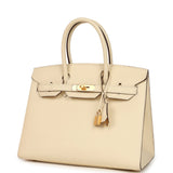 Pre-owned Hermes Birkin Sellier 30 Nata Epsom Gold Hardware - Thumbnail View 5
