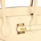 Pre-owned Hermes Birkin Sellier 30 Nata Epsom Gold Hardware - Thumbnail View 7