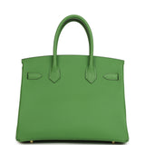 Hermes Birkin 30 Vert Yucca Epsom Gold Hardware - Thumbnail View 4