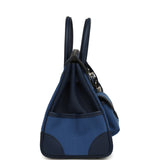 Hermes Birkin Cargo 25 Egee Toile Geoland and Bleu Navy Swift Palladium Hardware - Thumbnail View 3