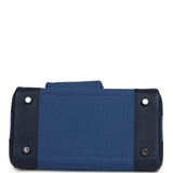 Hermes Birkin Cargo 25 Egee Toile Geoland and Bleu Navy Swift Palladium Hardware - Thumbnail View 6