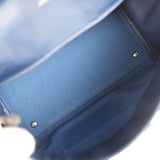 Hermes Birkin Cargo 25 Egee Toile Geoland and Bleu Navy Swift Palladium Hardware - Thumbnail View 8