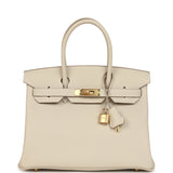 Hermes Birkin 30 Craie Togo Gold Hardware - Thumbnail View 1