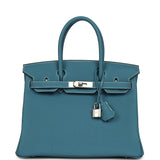 Hermes Birkin 30 Blue Jean Togo Palladium Hardware - Thumbnail View 1