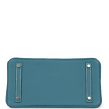 Hermes Birkin 30 Blue Jean Togo Palladium Hardware - Thumbnail View 6