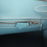 Hermes Birkin 30 Blue Jean Togo Palladium Hardware - Thumbnail View 9