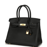 Pre-owned Hermes Birkin 30 Black Togo Gold Hardware - Thumbnail View 5