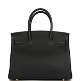 Pre-owned Hermes Birkin 30 Black Togo Gold Hardware - Thumbnail View 4