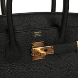 Pre-owned Hermes Birkin 30 Black Togo Gold Hardware - Thumbnail View 7