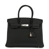 Hermes Birkin 30 Black Togo Palladium Hardware - Thumbnail View 1