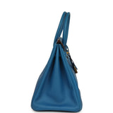 Pre-owned Hermes Birkin 35 Bleu Izmir Epsom Gold Hardware - Thumbnail View 3