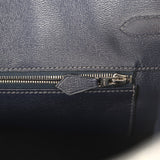 Pre-owned Hermes Birkin 35 Bleu Indigo Matte Porosus Crocodile Palladium Hardware - Thumbnail View 9