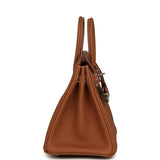 Pre-owned Hermes Birkin 25 Gold Togo Palladium Hardware - Thumbnail View 3