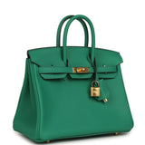 Hermes Birkin 25 Vert Vertigo Swift Gold Hardware - Thumbnail View 2