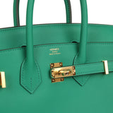 Hermes Birkin 25 Vert Vertigo Swift Gold Hardware - Thumbnail View 7