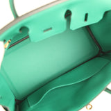 Hermes Birkin 25 Vert Vertigo Swift Gold Hardware - Thumbnail View 8