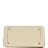 Pre-owned Hermes Birkin 30 Craie Epsom Palladium Hardware - Thumbnail View 6