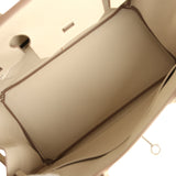 Pre-owned Hermes Birkin 30 Craie Epsom Palladium Hardware - Thumbnail View 8