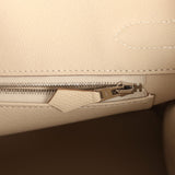 Pre-owned Hermes Birkin 30 Craie Epsom Palladium Hardware - Thumbnail View 9