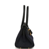 Hermes Shoulder Birkin Light 29 Black Swift and Bleu Indigo Denim Gold Hardware - Thumbnail View 3