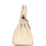 Hermes Special Order (HSS) Birkin 25 Rose Sakura and Nata Swift Brushed Gold Hardware - Thumbnail View 3