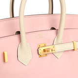 Hermes Special Order (HSS) Birkin 25 Rose Sakura and Nata Swift Brushed Gold Hardware - Thumbnail View 7