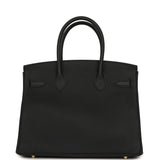 Pre-owned Hermes Birkin 30 Black Togo Gold Hardware - Thumbnail View 4