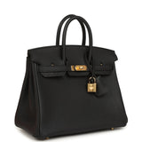 Hermes Birkin 25 Black Togo Gold Hardware - Thumbnail View 2