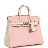 Hermes Special Order (HSS) Birkin 25 Rose Sakura and Nata Chevre Mysore Brushed Palladium Hardware - Thumbnail View 2