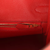Pre-owned Hermes Birkin 35 Rouge Tomate Togo Gold Hardware - Thumbnail View 9