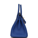 Hermes Birkin 25 Bleu Royal Swift Gold Hardware - Thumbnail View 3