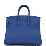 Hermes Birkin 25 Bleu Royal Swift Gold Hardware - Thumbnail View 4