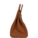 Pre-owned Hermes Birkin HAC 40 Gold Togo Palladium Hardware - Thumbnail View 3