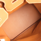 Pre-owned Hermes Birkin HAC 40 Gold Togo Palladium Hardware - Thumbnail View 8
