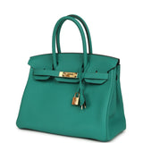Pre-owned Hermes Birkin 30 Vert Verone Togo Gold Hardware - Thumbnail View 5