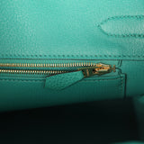 Pre-owned Hermes Birkin 30 Vert Verone Togo Gold Hardware - Thumbnail View 9