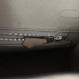 Hermes Birkin 25 Mousse Ostrich Boreal Palladium Hardware - Thumbnail View 9