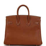 Hermes Birkin 25 Fauve Barenia Faubourg Gold Hardware - Thumbnail View 4