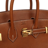 Hermes Birkin 25 Fauve Barenia Faubourg Gold Hardware - Thumbnail View 7
