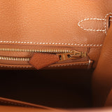 Hermes Birkin 25 Fauve Barenia Faubourg Gold Hardware - Thumbnail View 9