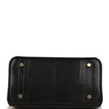 Hermes Birkin 25 Black Shiny Varanus Niloticus Lizard Gold Hardware - Thumbnail View 6