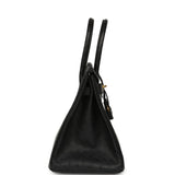 Pre-owned Hermes Birkin 30 Black Ostrich Gold Hardware - Thumbnail View 3