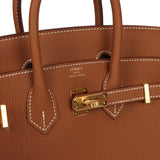 Hermes Birkin 25 Gold Togo Gold Hardware Payment 1 of 2 for PL - Thumbnail View 7