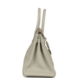 Pre-owned Hermes Birkin 30 Gris Perle Togo Palladium Hardware - Thumbnail View 3
