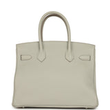 Pre-owned Hermes Birkin 30 Gris Perle Togo Palladium Hardware - Thumbnail View 4